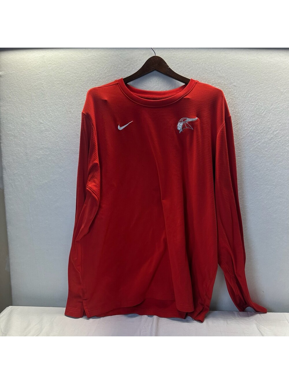 Nike Dri-FIT Men's Long Sleeve Shirt Red XXL E-3